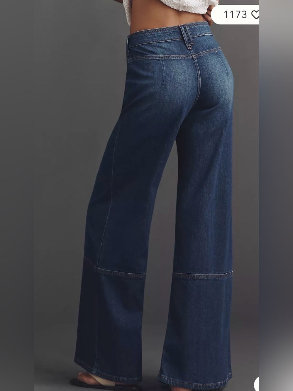 Pilcro women’s 29 high rise flare jeans dark wash - Picture 4 of 7